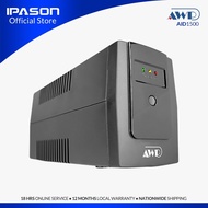 Ipason AWP AID1500 Aide 900W-1500VA UPS with AVR Uninterruptible Power Supply (6 Sockets)