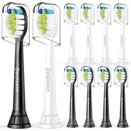 [Pack of 10] Dealswin Replacement Brush for Philips Sonicare Electric Toothbrush Household Replacement Brush Head Plaque Removal Compatible with Diamond Clean, Easy Clean, etc. 【SHIPPED FROM JAPAN】