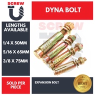 Dyna Bolt  1/4 | 5/16 | 3/8 | Expansion Bolt Sold per pc.