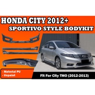 HONDA CITY 2012 2013 2014 SPORTIVO BODYKIT SPORTIVO BUMPER SKIRT LIP FOR CITY TMO FRONT SKIRT SIDE S