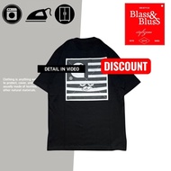 BLASS&BLASS - black full cotton t-shirt - unisex - snail backprint t-shirt