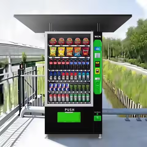 TCN 24/7 Outdoor Snack and Drink Vending Machine with Age Recognition for Germany
