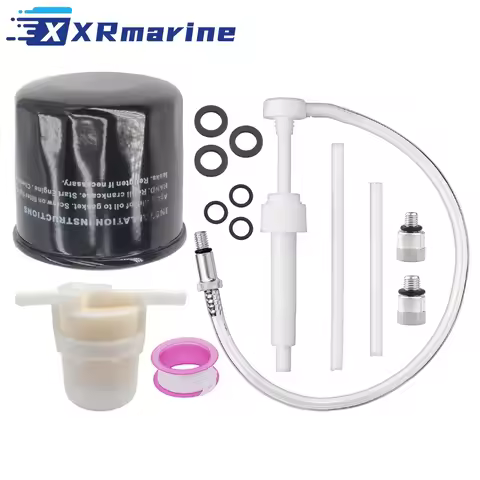 15400-PFB-014 Oil Filter & 16900-SA5-004 Fuel Filter Kit for Honda BF35A BF40A BF45A BF50A Outboard 