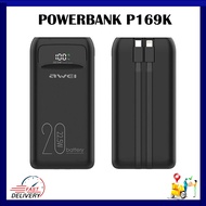 Awei P169K 20000mAh Portable Power Bank- 22.5W With Cable