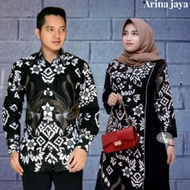 Terbaru Couple Gamis Kombinasi Batik Size Jumbo Model Terbaru Shalimar