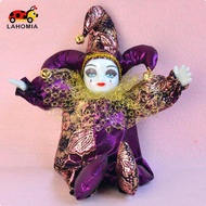 LAHOMIA Handmade Jester Doll Intricate Details Sitting Jester Doll for Collectors