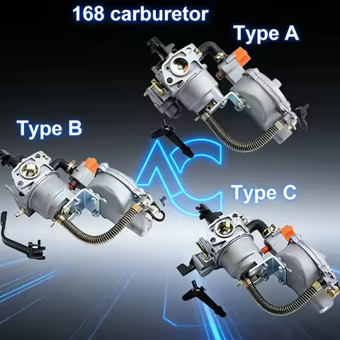 Universal 168 Dual Fuel Carburetor LPG/NG Conversion Kit Fit 168F 170F GX200 2-3KW Portable Generato