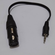 3.5mm BB stereo to 1 XLR female audio cable 12 inches long