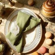4pcs Premium Washed Edged Napkins, Size 40*40cm/15.74*15.74in, Suitable For Restaurants, Indoor/Outd