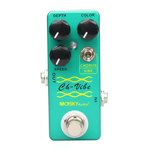Mosky CH-VIBE Chorus Pedal Tremolo Electric Guitar Effect Pedal Vintage Vibe Effect Vibrato Guitar P