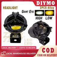 【COD&Ready Stock】TDD Original 1Pair Giant Eye Mini Driving Light MDL Motorcycle Headlight Dual Color