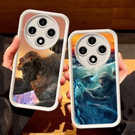 White Casing for Xiaomi Redmi poco C75 A3 C61 X3 NFC A3X 14C X7 Pro 5G S71 Godzilla vs Kong