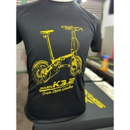 baju shirt xds @ spx k3.2 folding bike (black.gold)