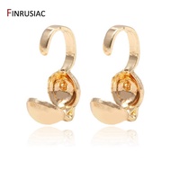 Jewellery Making Supplies 4mm Oyster Crimp Bead Tip Knot Cover 14K Gold Plated Connector Clip Clasp