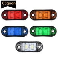 C5GOON 1PC 12V- 24V Trailer Truck Side Clearance Marker Lamp Warning Lights 2LED Side Marker Lamp Ma