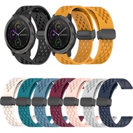 Soft Silicone Strap Magnetic Clasp Watch Band for Garmin Vivoactive 3 Music