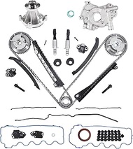 5.4 Timing Chain Kit with Water Pump, Oil Pump, Cam phaser Tensioner VVT Valves for 2004-2009 Ford F