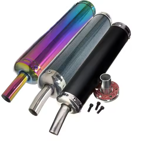 6x28cm Universal Motorcycle Exhaust Muffler Pipe Adjustable For Street Scooter Motocross Escape Moto