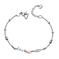 女用腳鍊 鑽石白鋼 甜上心頭 送禮推薦(免費刻字)