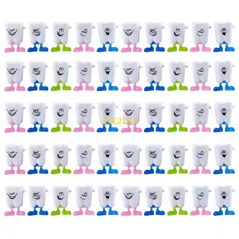 QX2D Baby-Tooth Box Kids Gift for Baby Teeth Children Tooth Container 3.5cm×2cm/1.4x0.8-inch 50-Pcs