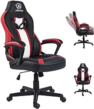 Gamer Chair, Gaming Chair for Teens Adults, JOYFLY Silla Gamer Video Game Chairs Ergonomic Office PC Chair with Lumbar Support(Black-Red)