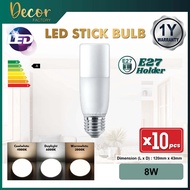 [SET 10pcs] LED Bulb E27 PLC G24 8W 12W 13W 18W NonSirim LED Stick Bulb Mentol Lampu