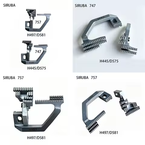 Industrial Sewing Accessories Feed Dog H445 D575 H497 D581 Fit SIRUBA 747 757 4/5 Thread Overlock Ma
