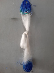 Jaring Ikan Siap Pakai 3 Lapis Tinggi 2m Panjang 20m Timah Jaring Luar 5in senar 020mm Jaring Dalam