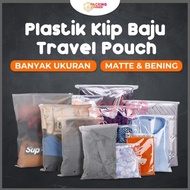 Travel Pouch Plastik Klip 15x20 17x25 18x20 20x28 25x35 30x40 35x45