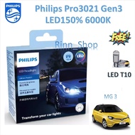 Philips Car Headlight Bulb Pro3021 Gen3 LED+1 6000K MG 3 Conventional Lamp LED T10
