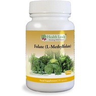 Folate (L-Methylfolate) 1000μg x 90 Capsules, 5-MTHF Active Form of Folic Acid/Vitamin B9, Please Se