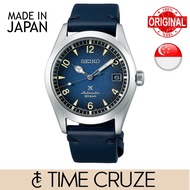 [Time Cruze] Seiko Prospex Alpinist SPB157J Automatic Diver Japan Made Blue Dial Leather Strap Men Watch SPB157J1 SPB157