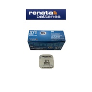 ถ่านนาฬิกา ถ่านกระดุม Renata 371(SR920SW) Watch Batteries Silver Oxide 1.55V (Swiss Made) ถ่านสวิส แ