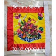 Dewi tjiu tien flag / qu tien / jiu tien - screen printing - 58 x 56 cm -f24