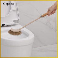 [Gepnoo] Toilet Brush with Wooden Handle Ergonomic Toilet Brush Hygienic Quick-Drying for Bathroom