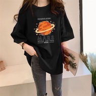 [COMYI] A21355 Cotton T Plus Size M-5XL Loose Tshirt Perempuan Tops Muslimah Wanita Clothes