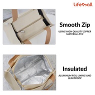 LifeMall - Insulated Canvas Lunch Bag | Food Container | Bento Bag | Meal Prep