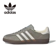 Adidas GAZELLE Grey White Sneakers Low Cut Indoor Unisex