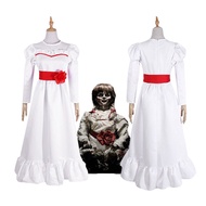 Annabelle Cosplay Costume Women Kids Adult Halloween Christmas Costume Horror Conjurining Dress
