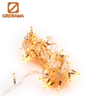 Christmas Lights 80L LED Yellow Chasing Rice Lights Mabuhay Star Transparent Wire String Lights