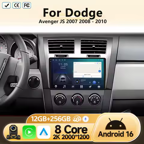 Head Unit Car Radio Android 16 For Dodge Avenger JS 2007 2008 2009 2010 Multimedia Video Player Ster