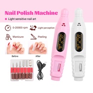 Electric Nail Drill Machine USB Plug Set 6 Nail Drill Bits Pedicure Nail Drill File Polishing Tool HZ388