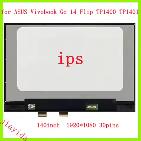 FHD For ASUS Vivobook Go 14 Flip TP1401K TP1400 TP1400KA TP1400K Laptop Panel Matrix 140" Lcd Touch 