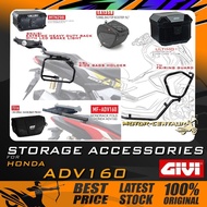 GIVI HONDA ADV160, SRX HEAVY DUTY RACK, SBL SIDE BAGS HOLDER, TN FAIRING GUARD (CRASH BAR), MF MONOR