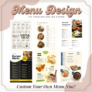 🔥Menu Design Service🔥 Custom Menu Restoran,Cafe,Western *Cheapest&amp;Professional* SERVIS DESIGN MENU MURAH 菜单设计