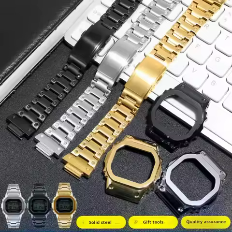 Stainless steel strap bezel Protective case For Casio G-SHOCK DW-5600E DW-5600BB DW-5600SK GW-B5600 