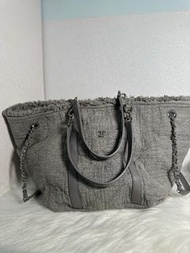 Chanel tote bag 灰色 大號 沙灘包