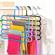 GANTUNGAN Clothes Hanger 5 Layers Hijab Hanger Hijab Hanger 5 Layers Plastic Hanger Stacking Clothes