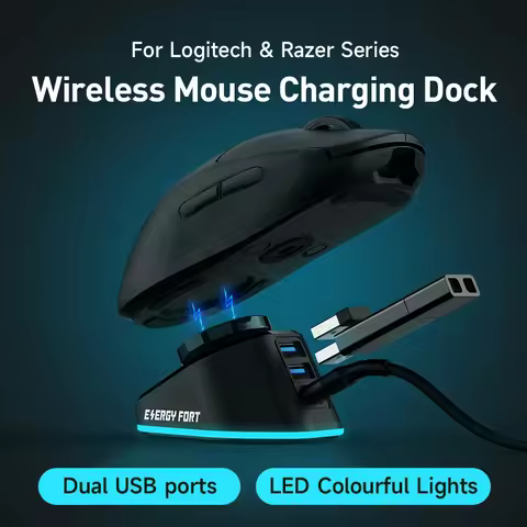 Gaming Mouse Charger For Logitech G PRO Wireless X Superlight 2 DEX G502 X Plus G703 G903 HERO Pro2 