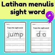 [60-9] Latihan menulis sight word | sight word writing worksheet (9/11)